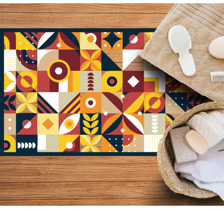 Alfombra hidráulica vinílica composiciones animadas - TenVinilo