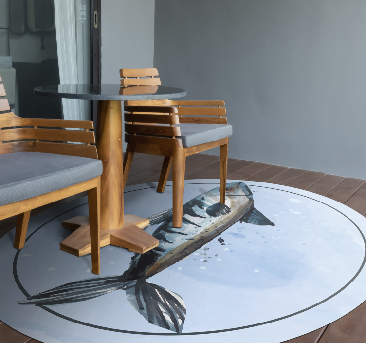 Alfombra vinílica animales exploración acuática - TenVinilo