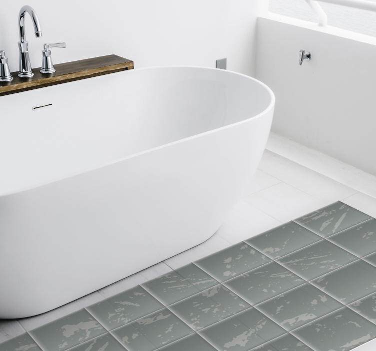 Alfombra vinilo baño efecto mármol - TenVinilo