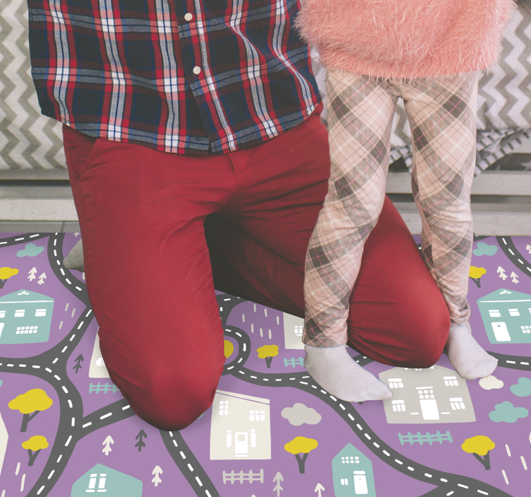 Alfombra carretera juego de hoja de ruta - TenVinilo