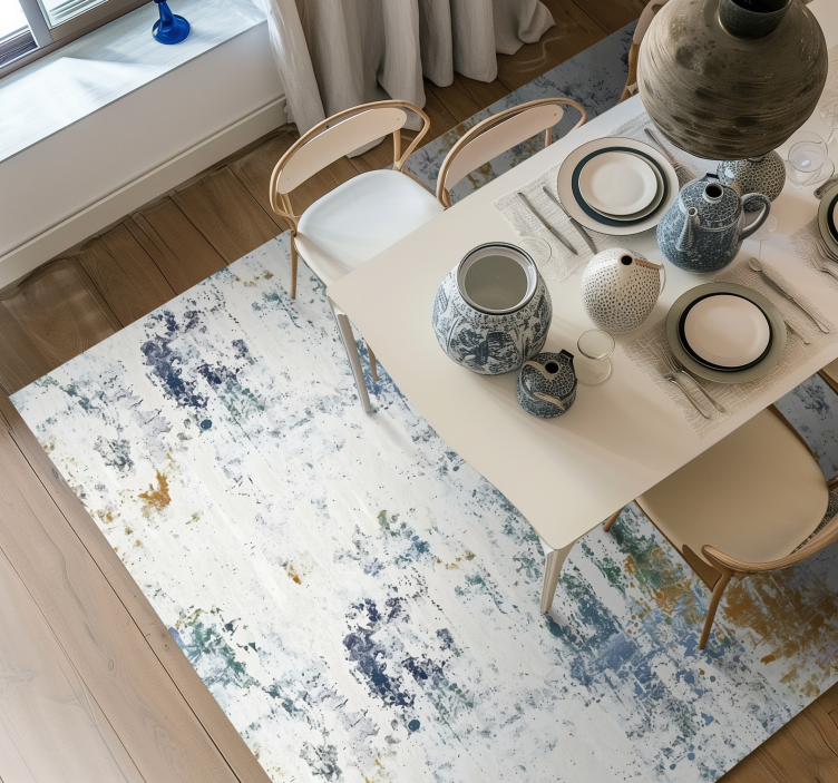 Alfombra vinílica salón diseño texturizado abstracto - TenVinilo