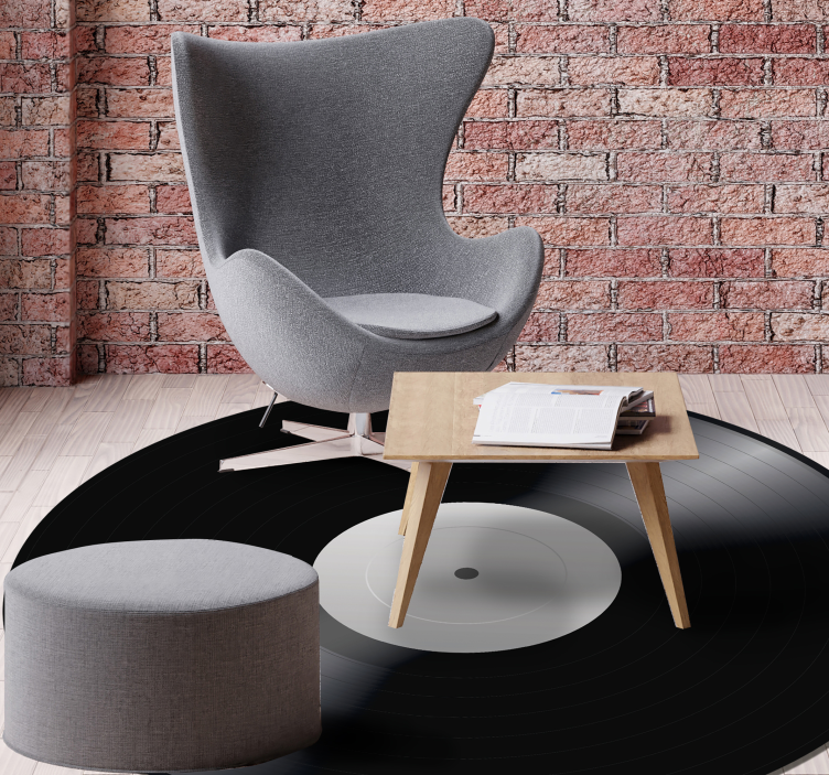 Alfombra vinílica vintage disco de vinilo retro - TenVinilo