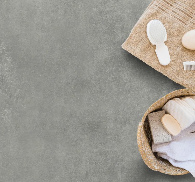 Alfombra vinílica efecto mármol elegante superficie gris - TenVinilo