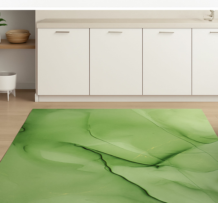 Alfombra vinílica efecto mármol estilo de efecto esmeralda - TenVinilo