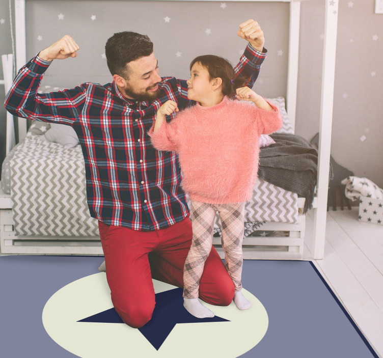 Alfombra vinílica estrellas centro de mesa estrella - TenVinilo