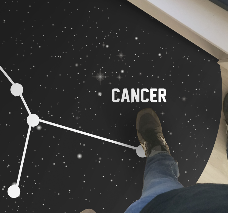 Alfombra vinílica estrellas constelación celeste - TenVinilo