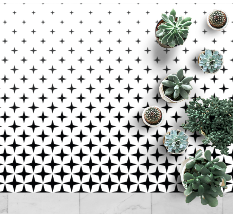 Alfombra vinilo salón elemento celestial - TenVinilo