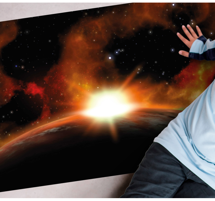 Alfombra vinílica estrellas resplandor celestial - TenVinilo