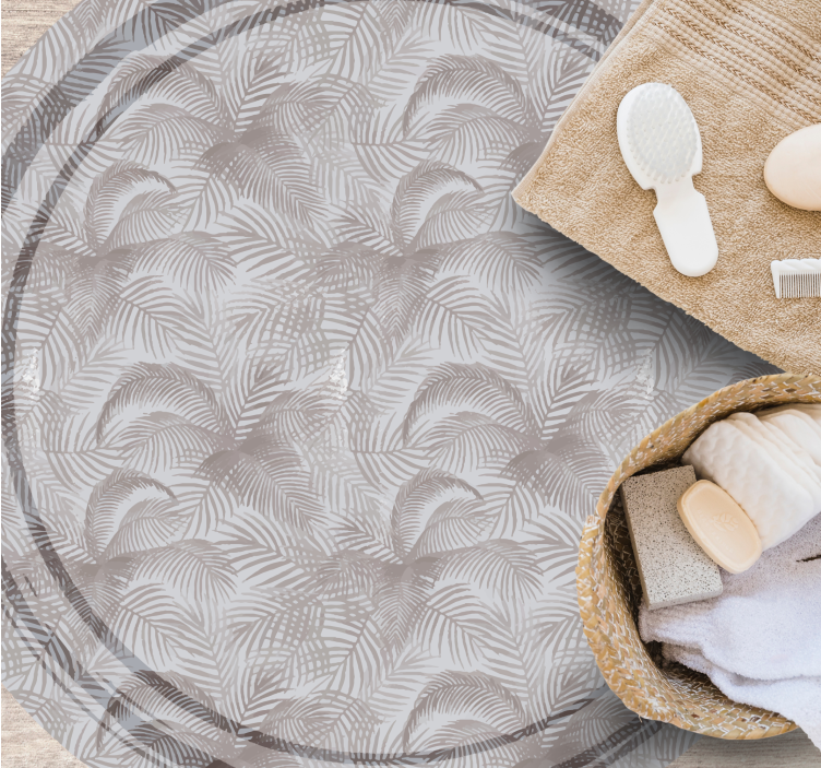 Alfombra vinílica flores superposición botánica - TenVinilo