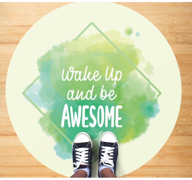 Alfombra vinílica frase desatar lo extraordinario - TenVinilo