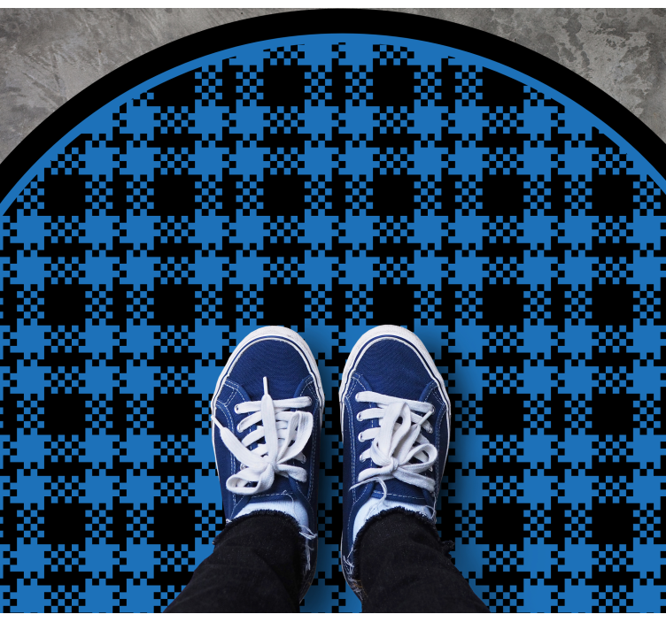 Alfombra vinílica redonda composición comprobada - TenVinilo