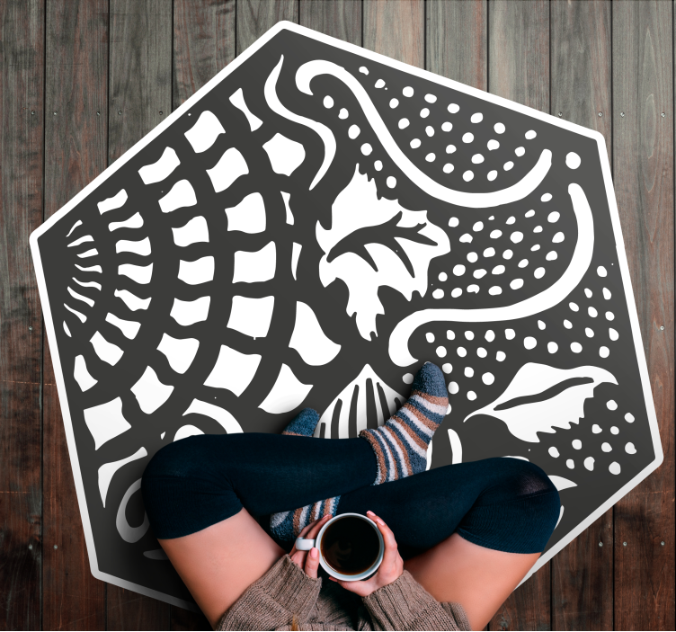 Alfombra vinílica hidráulica Panot Hexagonal - TenVinilo