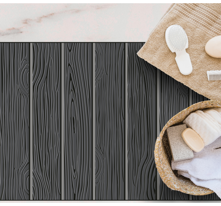 Alfombra vinílica imitación madera acabado oscuro y elegante - TenVinilo