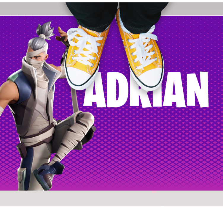 Alfombra vinílica juvenil personaje de juego personalizado - TenVinilo