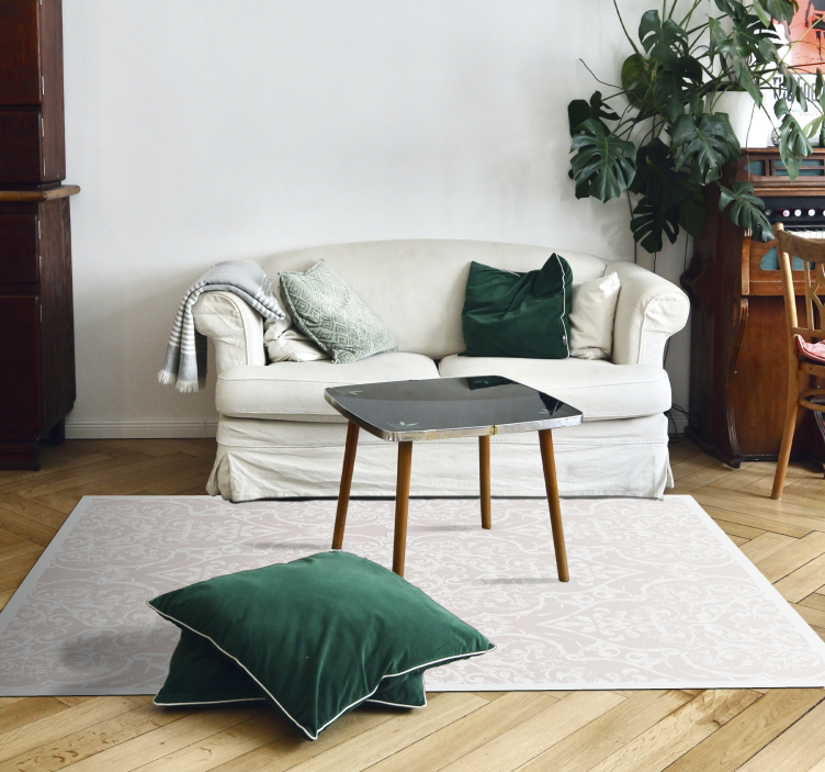 Alfombra vinilo salón elegante diseño estampado - TenVinilo