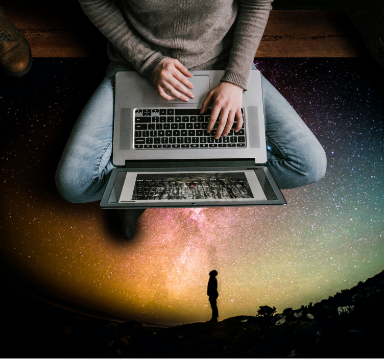 Alfombra vinílica naturaleza paisaje celestial - TenVinilo