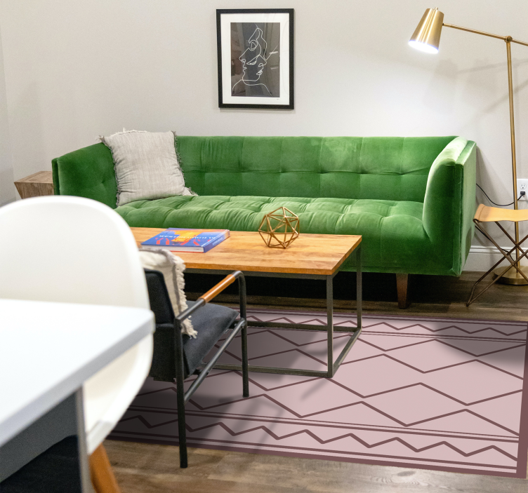 Alfombra vinílica nórdica tonos pastel - TenVinilo