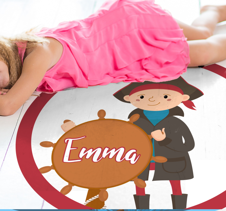 Alfombra vinílica personalizable pirata  - TenVinilo