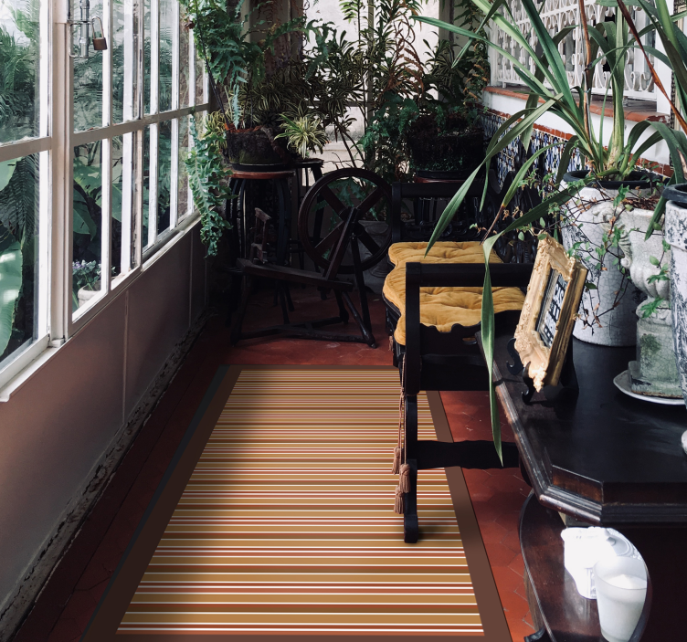 Alfombra vinílica rayas motivo elegante - TenVinilo