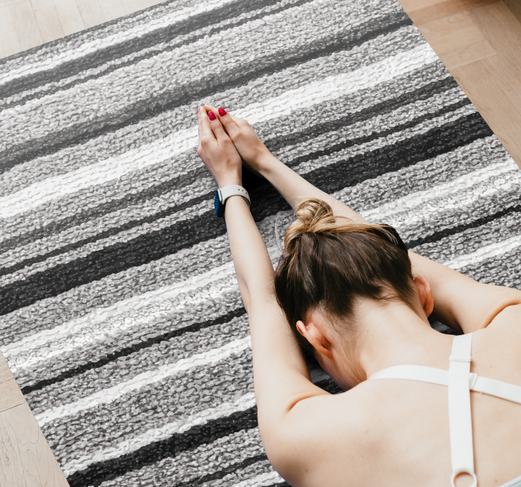 Alfombra vinílica rayas superficie texturizada rayada - TenVinilo