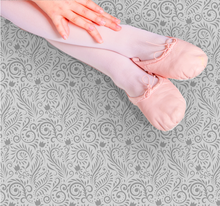 Alfombra vinílica moderna sofisticado motivo botánico - TenVinilo