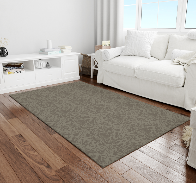 Alfombra vinílica retro patrón barroco elegante - TenVinilo
