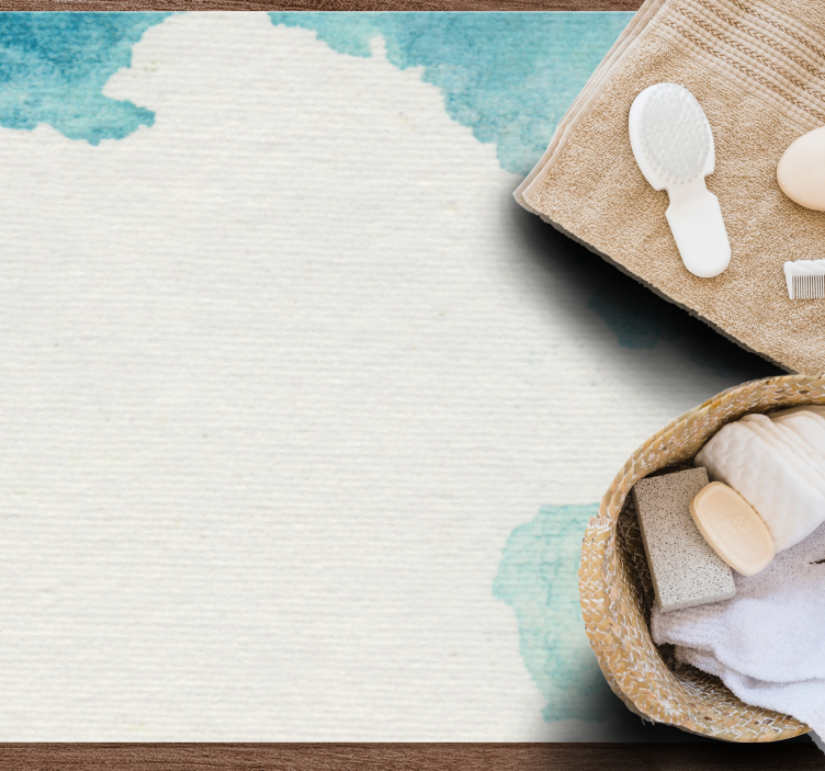 Alfombra vinilo baño suave efecto agua - TenVinilo