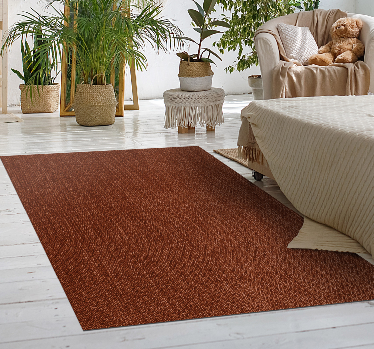 Alfombra vinílica imitación trenzado - TenVinilo