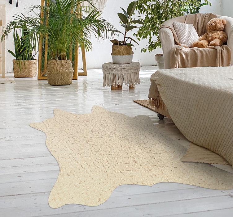 Alfombra vinílica animal print diseño imitación piel - TenVinilo