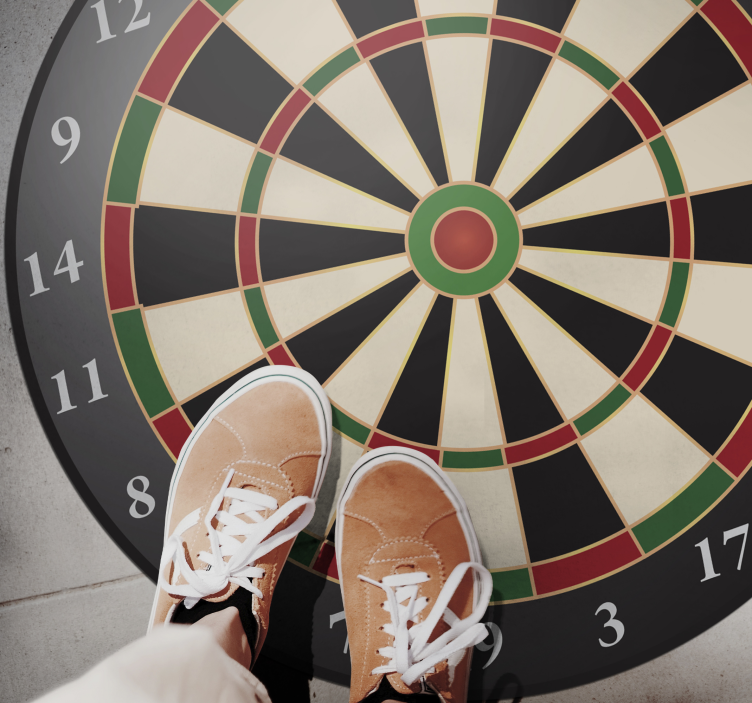 Alfombra vinílica juegos tablero de dardos - TenVinilo