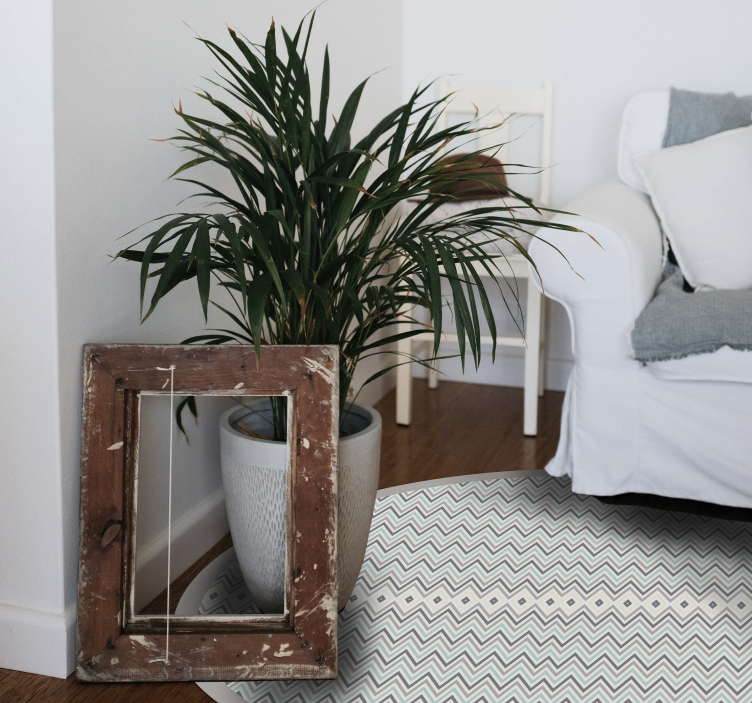 Alfombra vinílica nórdica rayas grises - TenVinilo