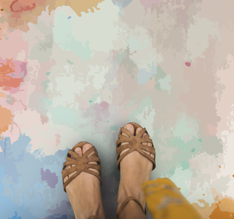 Alfombra vinilo salón moderna pippa abstracta - TenVinilo