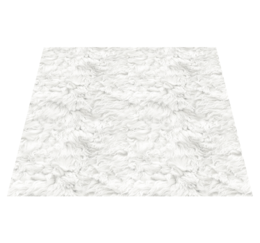 Alfombra vinílica blanca textura suave - TenVinilo