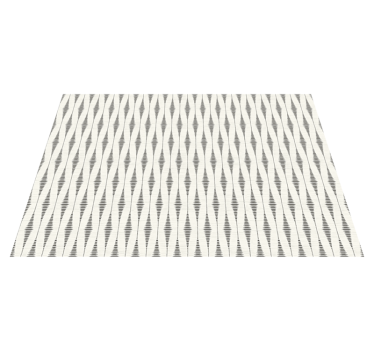 Alfombra vinílica moderna rabaul ikat gris y beige - TenVinilo