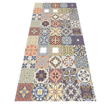 Alfombra vinilo cocina hidráulico multicolor - TenVinilo