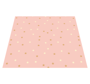 Alfombra vinílica estrellas estrellas doradas en rosa - TenVinilo