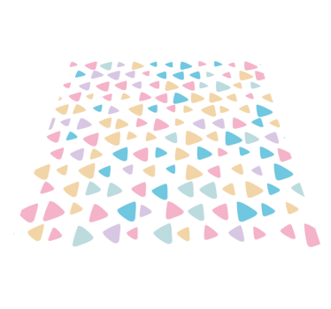 Alfombra vinílica infantil patrón colores pastel - TenVinilo