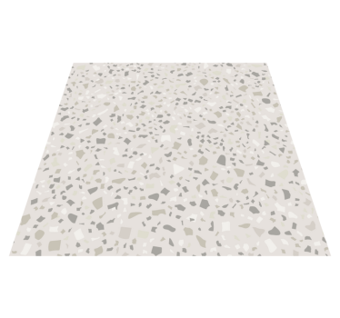 Alfombra vinílica cocina terrazo gris - TenVinilo