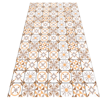 Alfombra vinílica hidráulica cocina de azulejos - TenVinilo