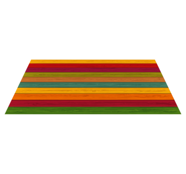 Alfombra vinílica rayas sendero de franjas de colores - TenVinilo