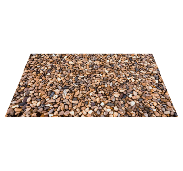 Alfombra de vinilo textura piedra Piso de guijarros de mar - TenVinilo