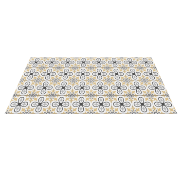 Alfombra vinílica cocina azulejos retro - TenVinilo