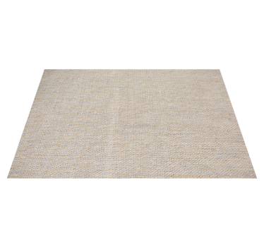 Alfombra vinílica salón nórdica textura algodón beige - TenVinilo