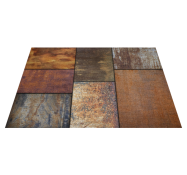 Alfombra vinílica imitación piedra elegancia rústica - TenVinilo