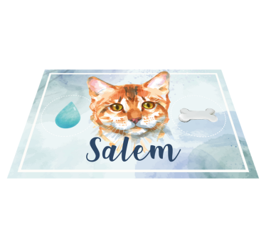Alfombra vinílica animales personalizable para gatos - TenVinilo