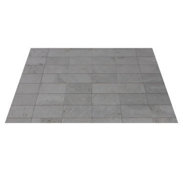 Alfombra vinílica gris efecto bloques cemento - TenVinilo