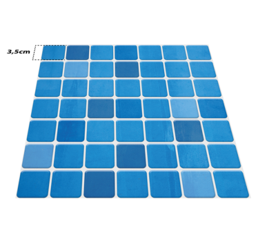 Alfombra vinilo baño mosaico gresite piscina - TenVinilo