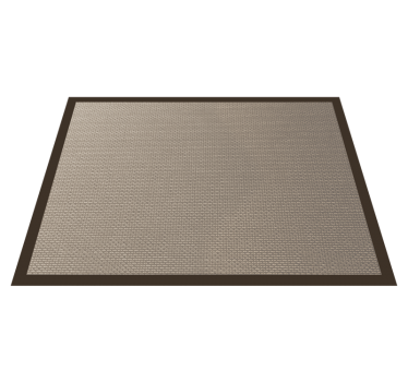 Alfombra vinilica beige contorno de color más oscuro - TenVinilo