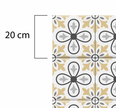 Alfombra vinílica cocina azulejos retro - TenVinilo