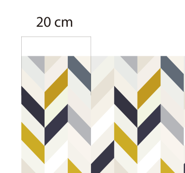 Alfombra vinilo salón figuras geométricas - TenVinilo